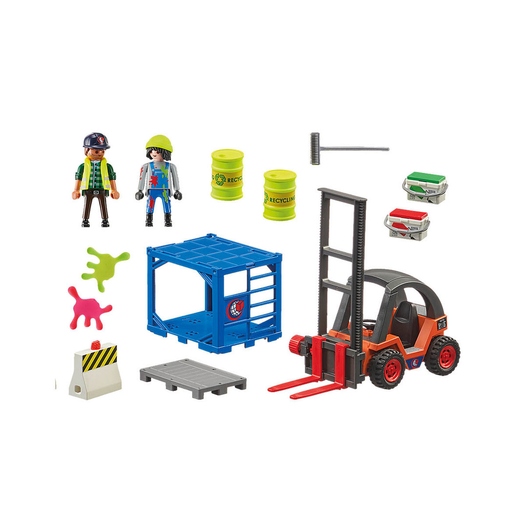Playmobil 70772 Carretilla elevadora con carga ¡City Action! | clickclack.es