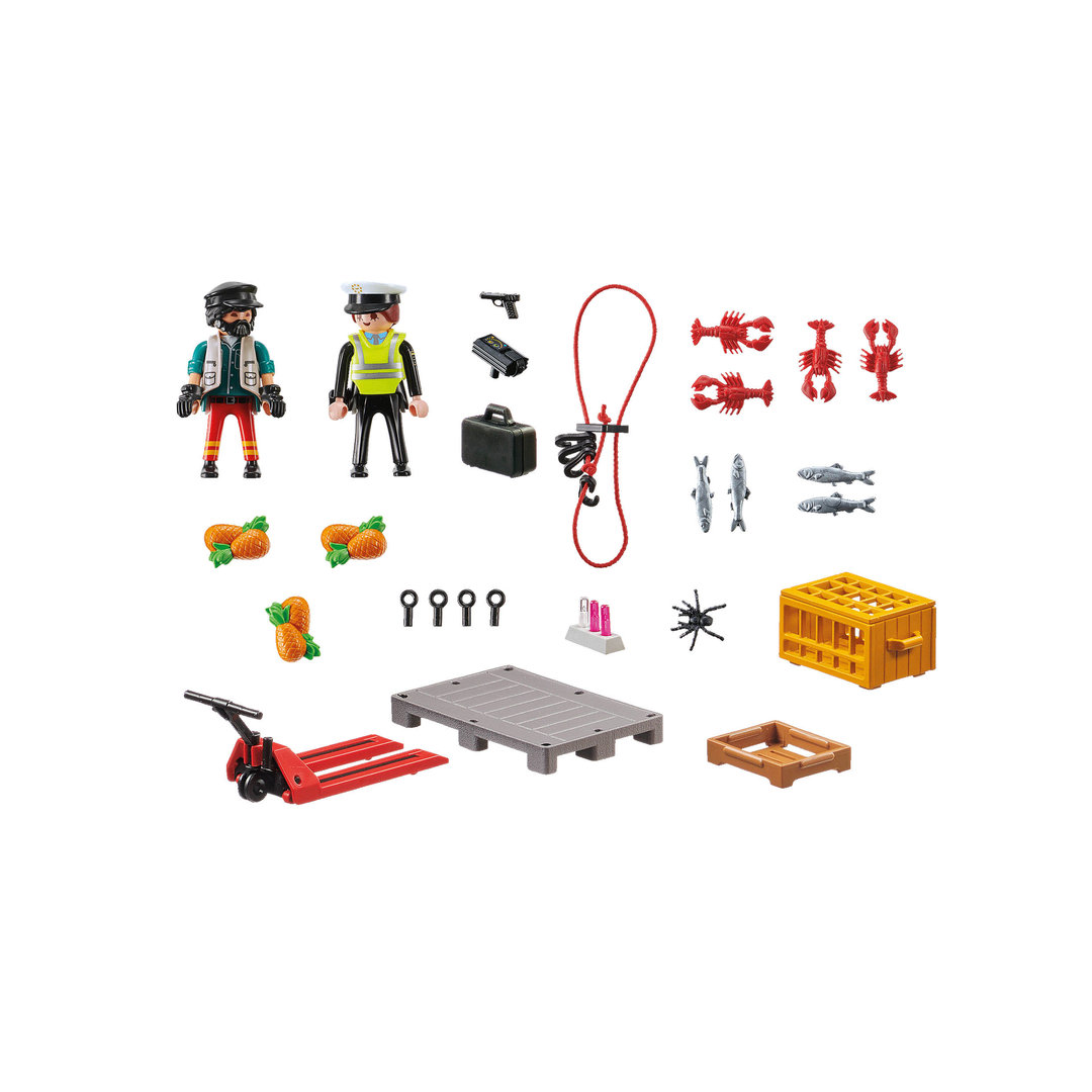 Playmobil 70775 Control aduanero con policia ¡City Action! | clickclack.es