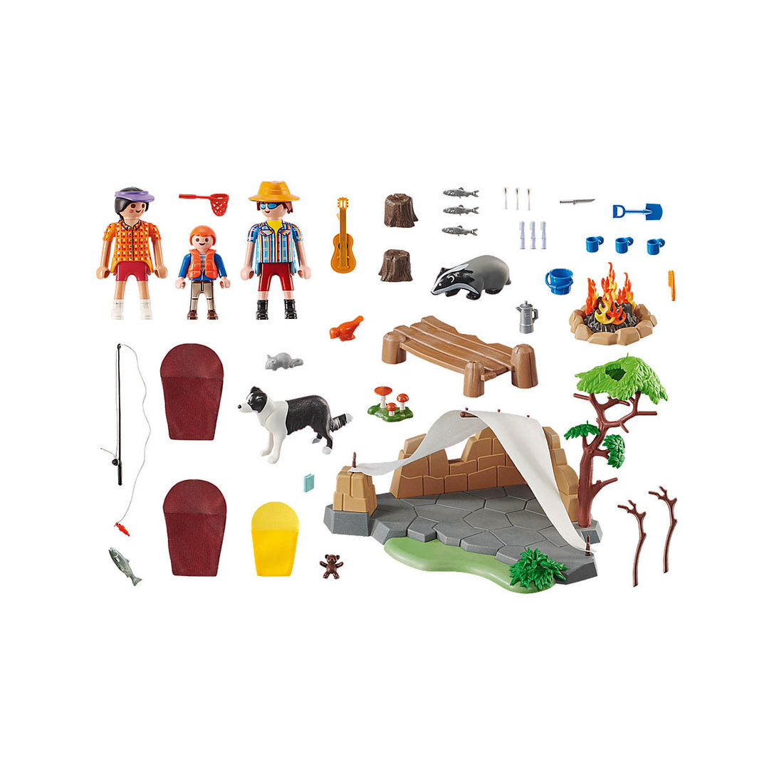 Playmobil 70743 Familia de excursión de acampada ¡Country! | clickclack.es