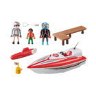 Playmobil 70744 Lancha de carreras con motor ¡Sports! | clickclack.es