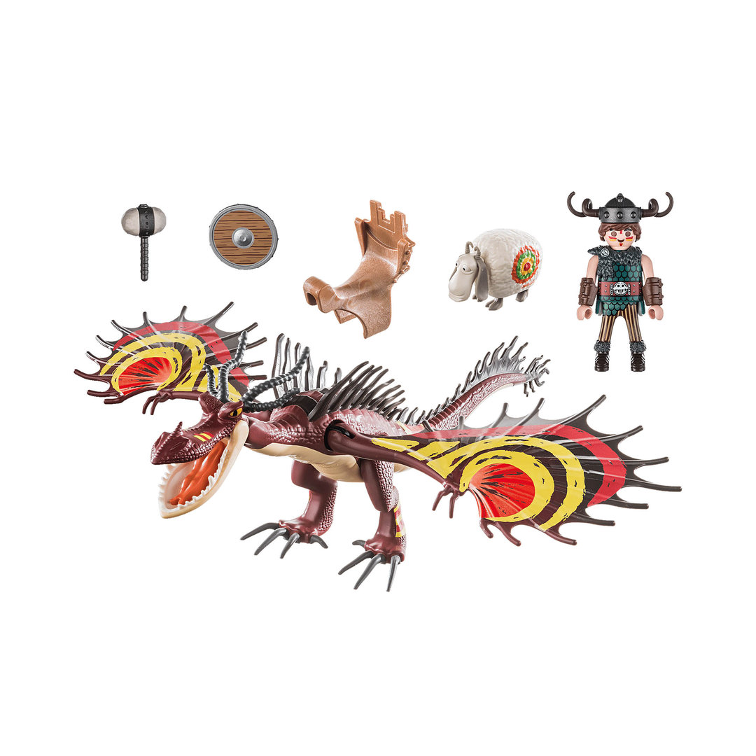 Playmobil 70731 Dragon Racing: Garfios y Patán Mocoso ¡Dragons! | clickclack.es