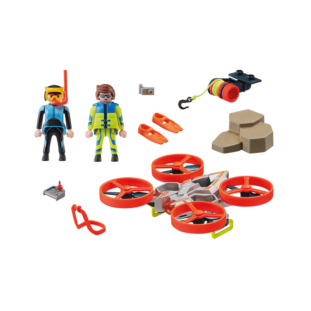 Playmobil 70143 Rescate del buzo con Dron ¡City Action! | clickclack.es