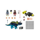 Playmobil 70627 Triceratops: Disturbio por la piedra legendaria ¡Dinos! | clickclack.es