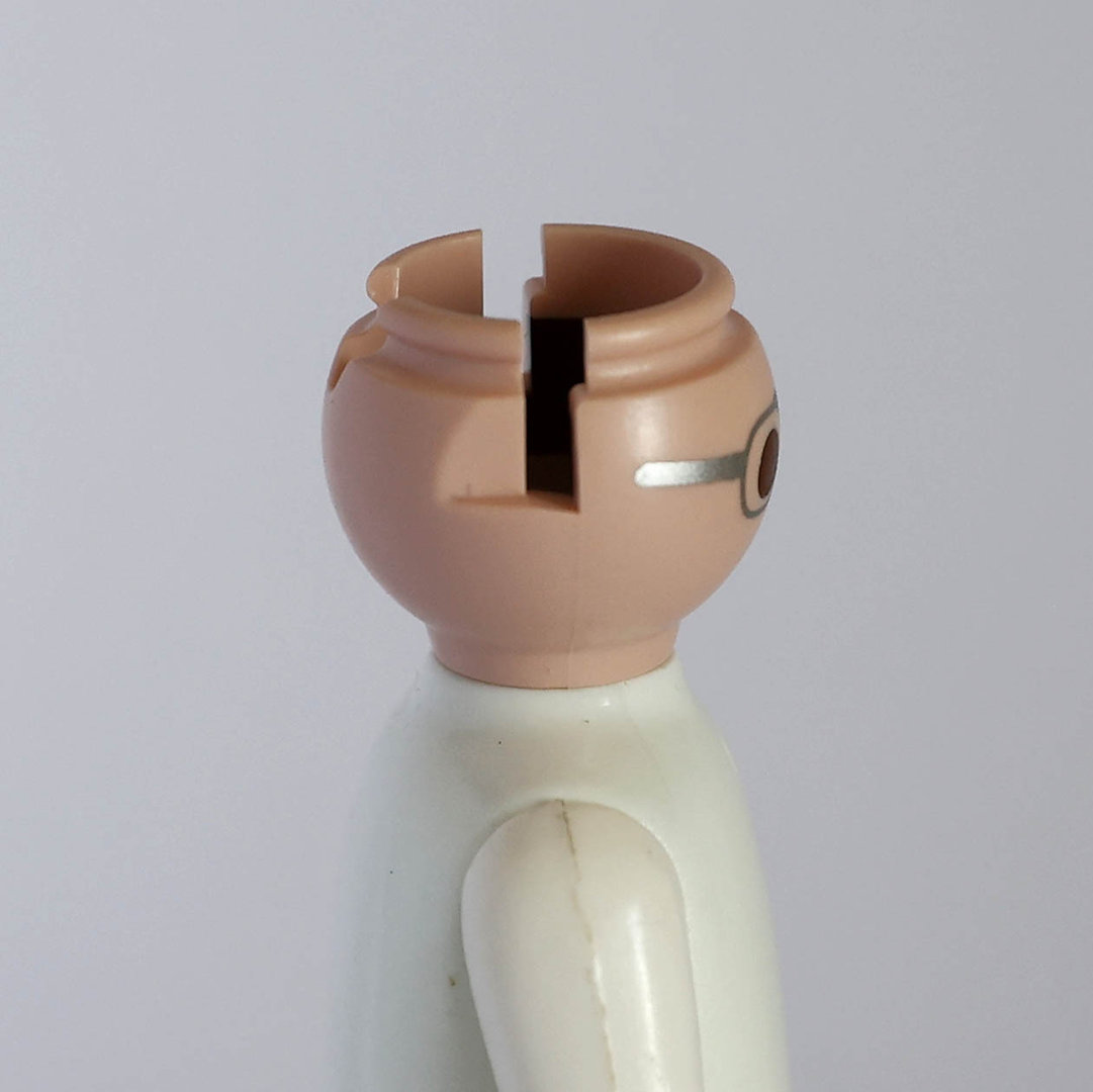 Playmobil Cabeza con gafas plateadas ¡Despiece! | clickclack.es