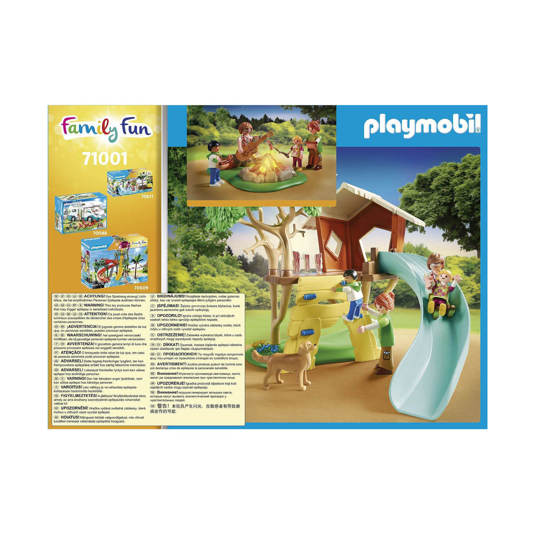 Playmobil 71001 Aventura en la Casa del Árbol con tobogán ¡Family Fun! | clickclack.es