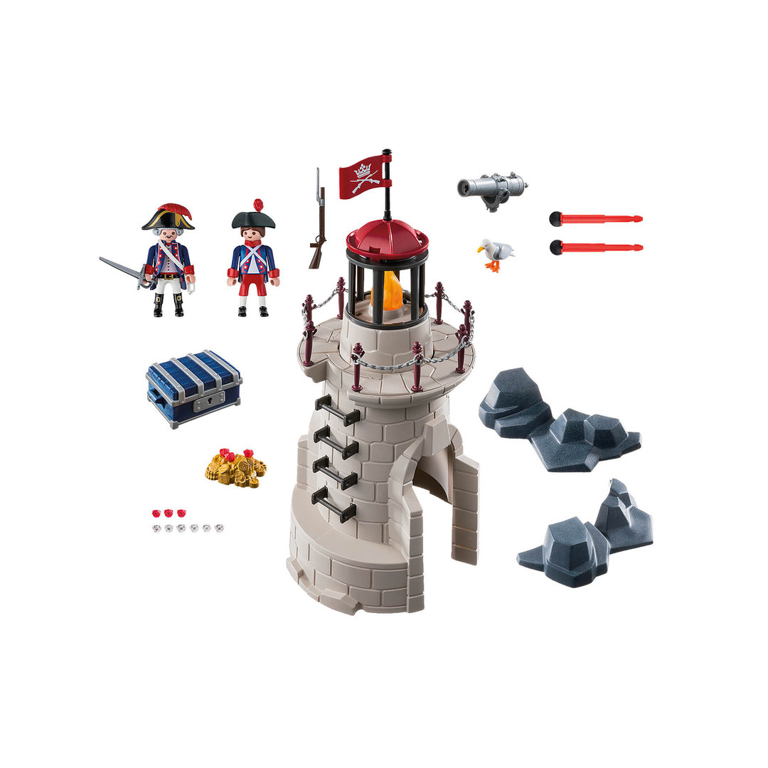 Playmobil 6680 Faro con Soldados ¡Pirates! | clickclack.es