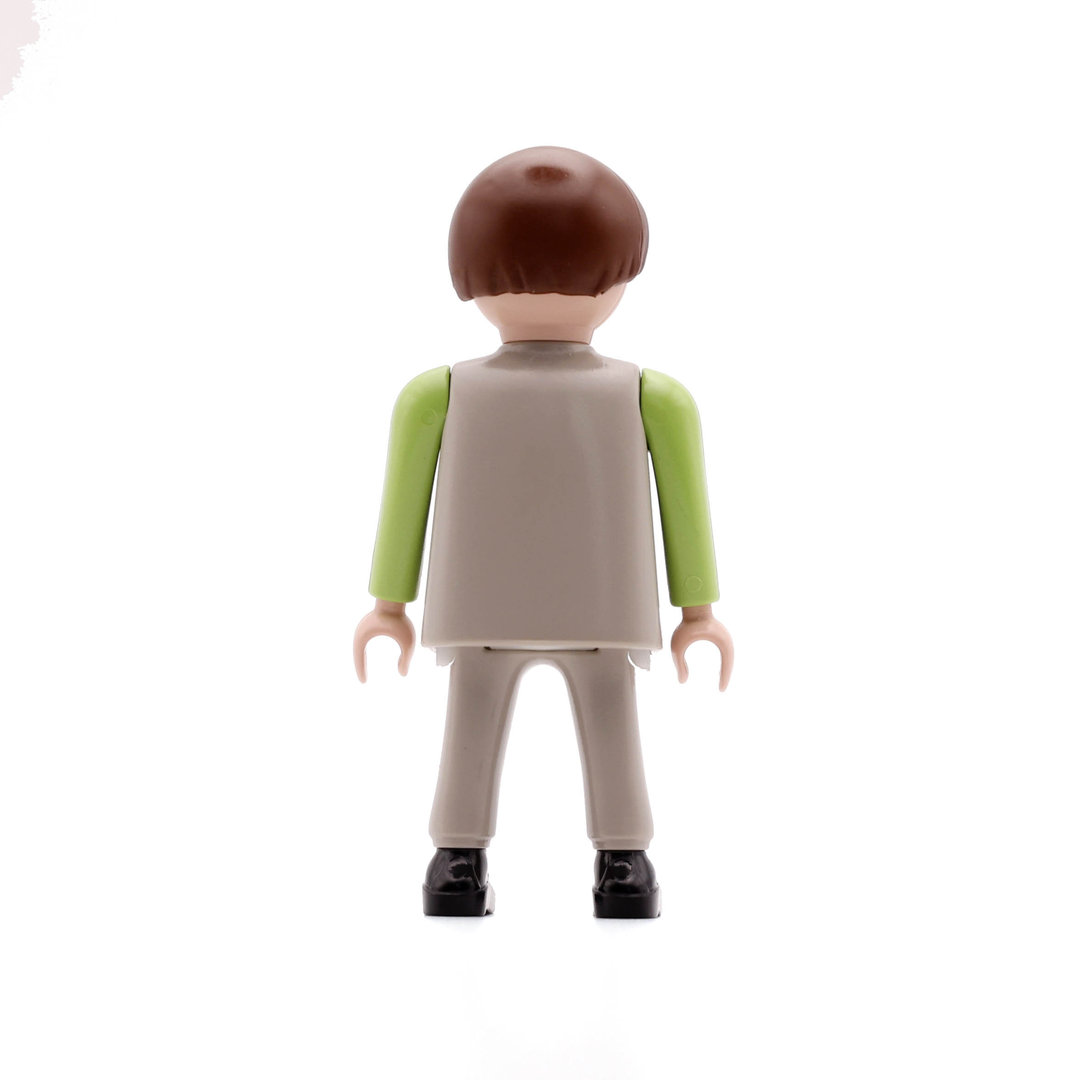 Playmobil Operario de gris y verde ¡Mercadillo! | clickclack.es