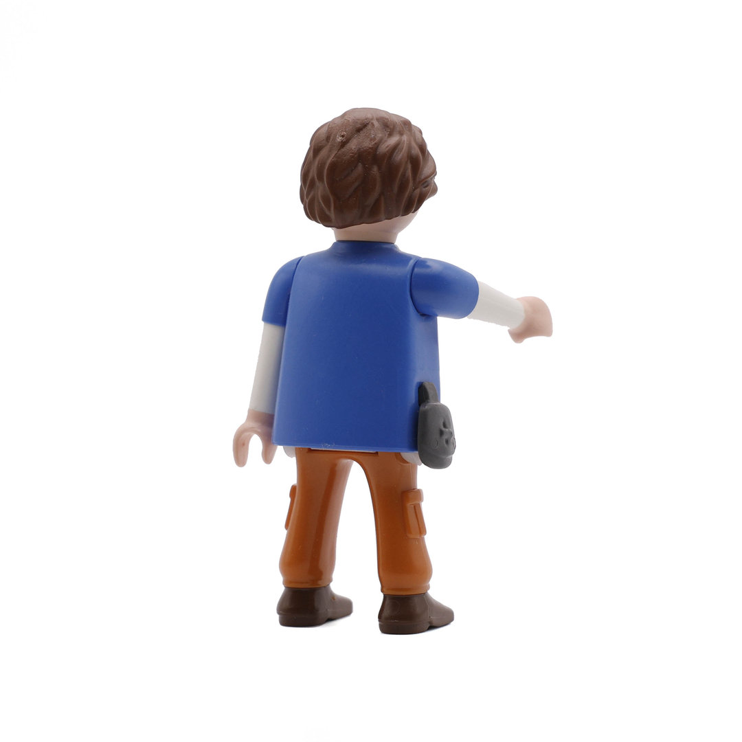 Playmobil Chico con camiseta azul de perro ¡Mercadillo! | clickclack.es