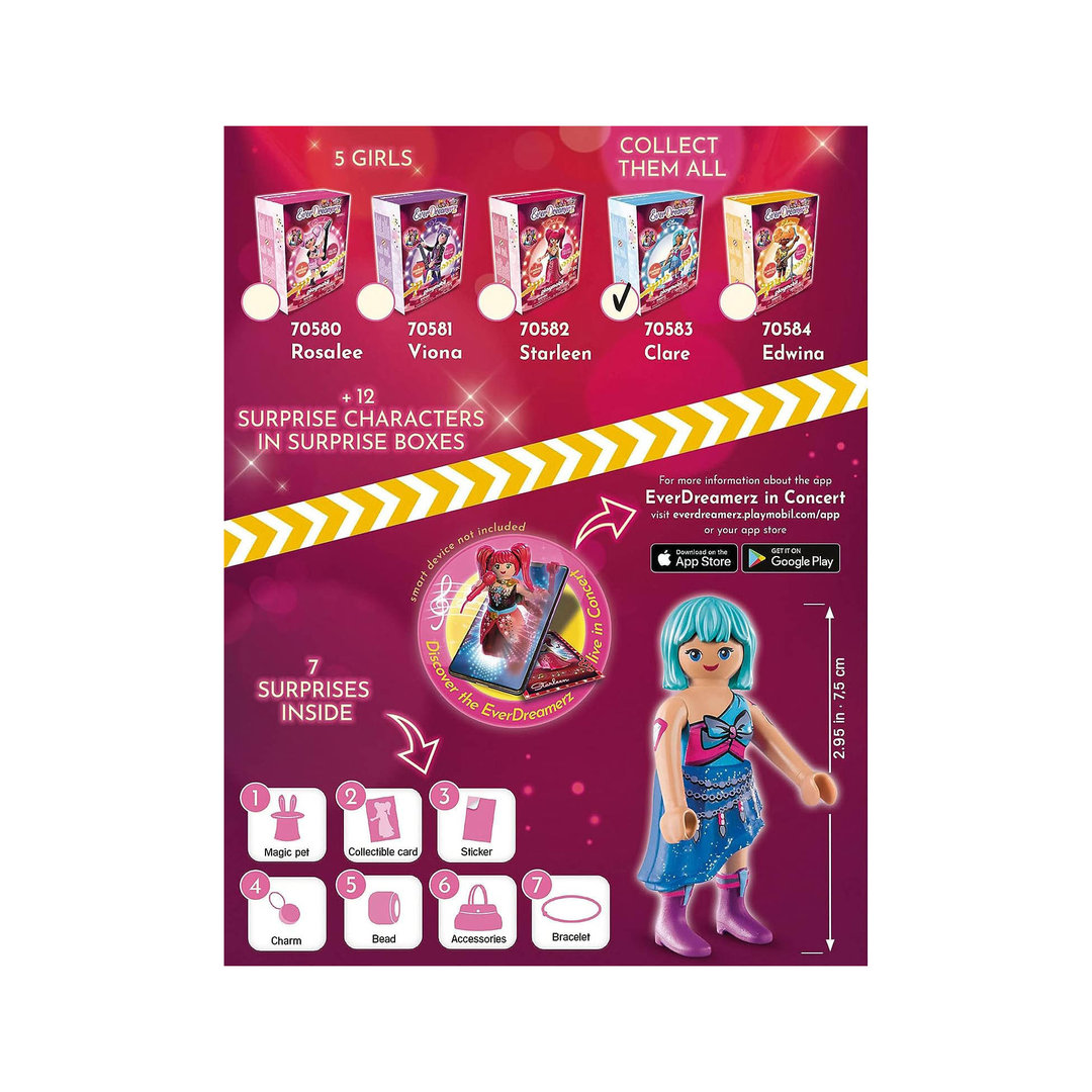 Playmobil 70583 Clare - Music World ¡Everdreamerz! | clickclack.es