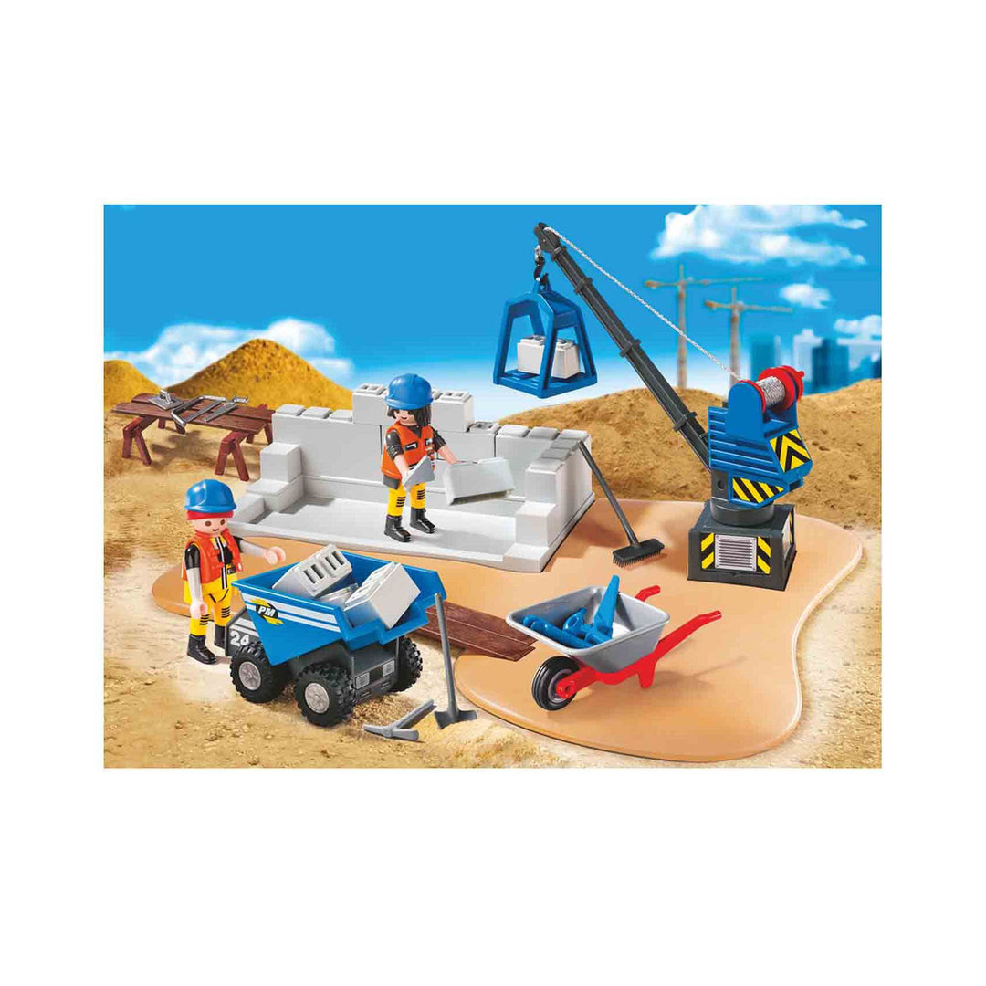 Playmobil 70513 Pequeña obra con grúa ¡Superset! | clickclack.es