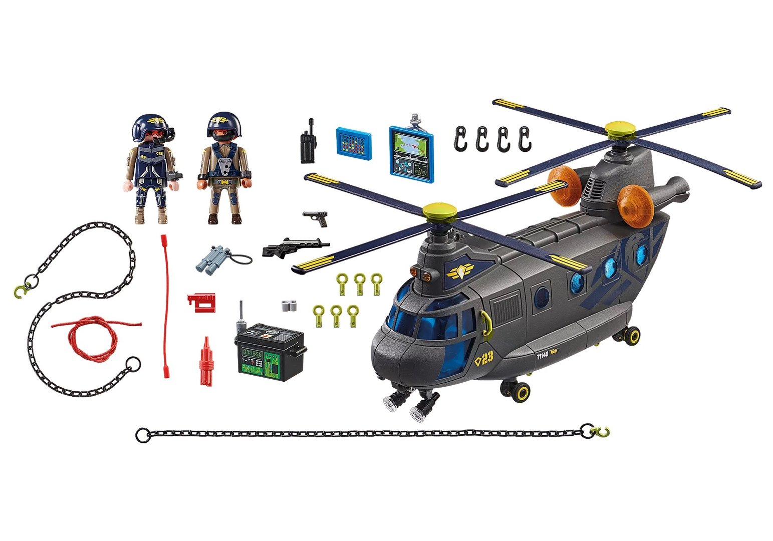 Playmobil 71149 Fuerzas Especiales - Helicóptero Banana ¡City Action! | clickclack.es