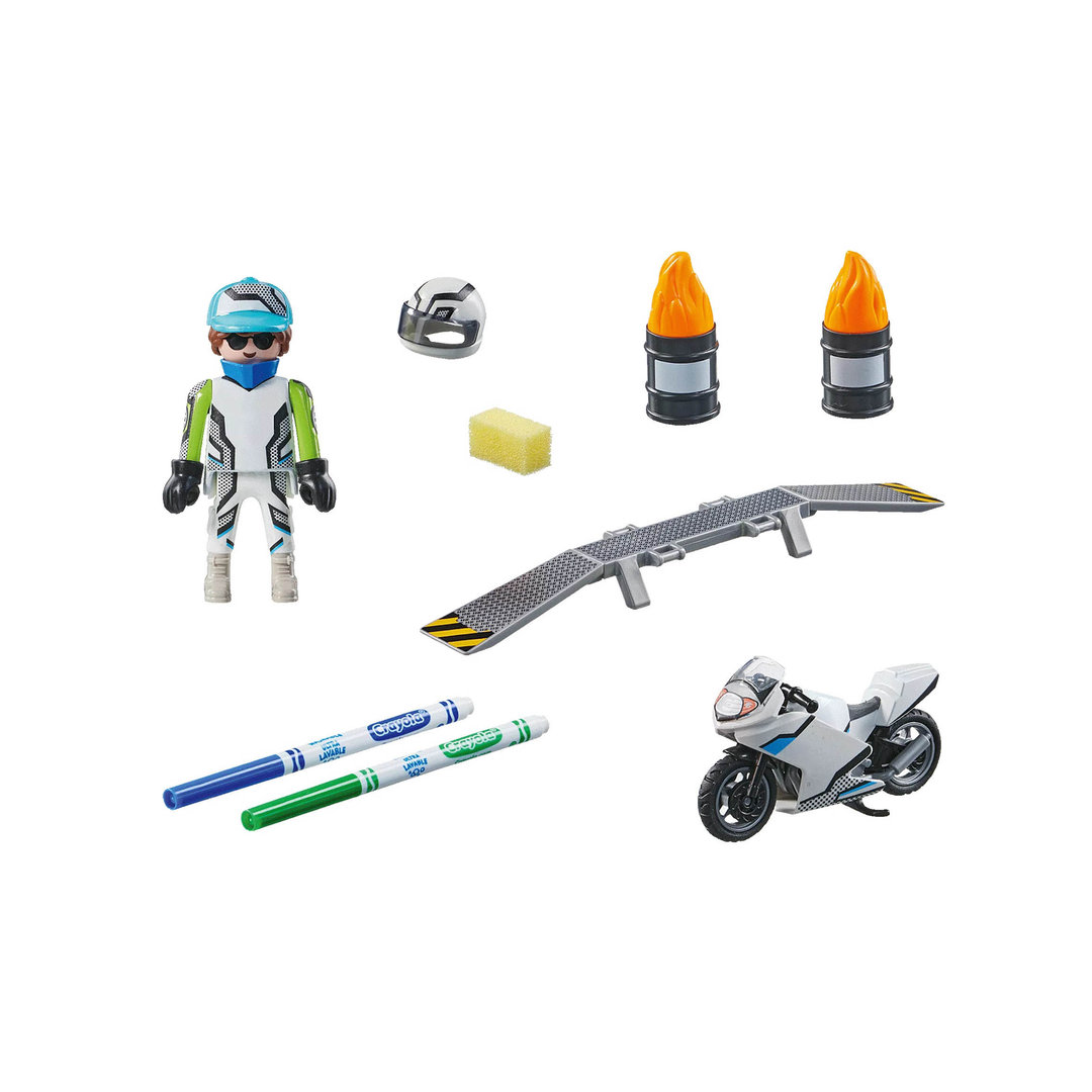 Playmobil 71377 Color: Moto de carreras ¡Sports! | clickclack.es