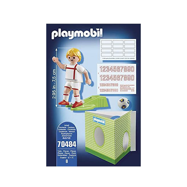 Playmobil 70484 Jugador de fútbol - Inglaterra ¡Sports! | clickclack.es