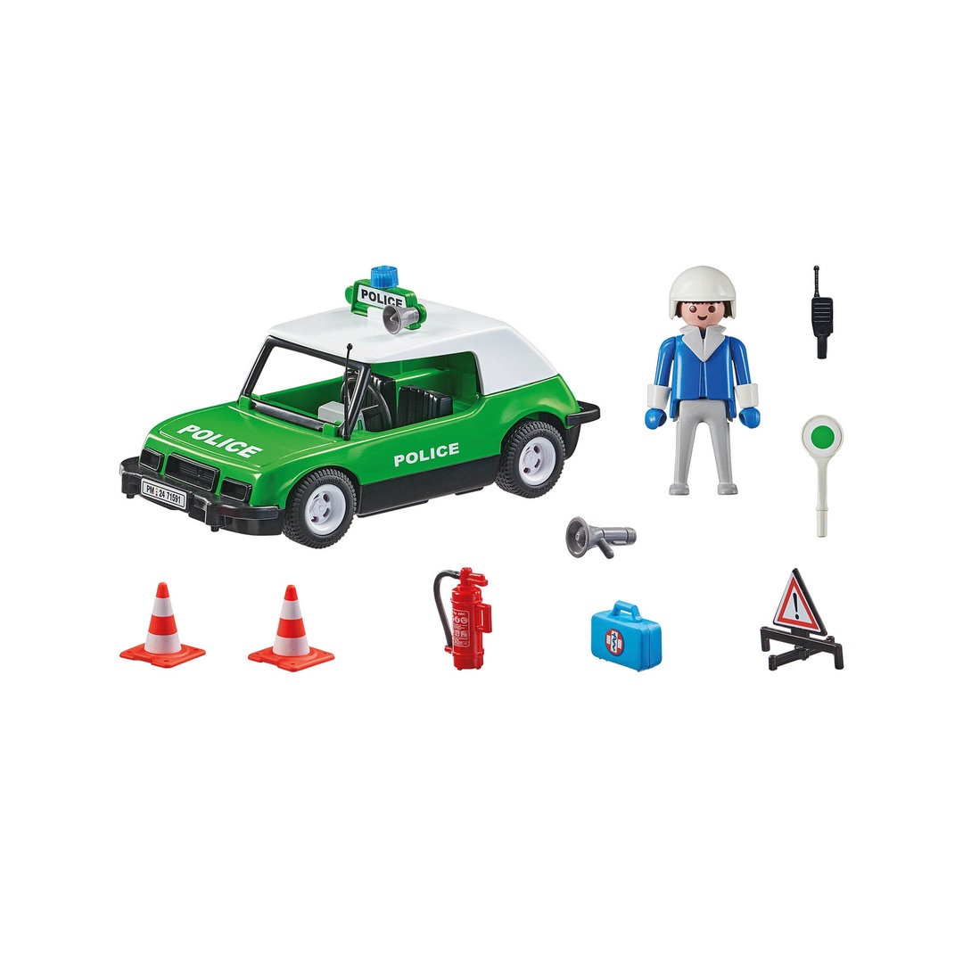 Playmobil 71591 Coche de policía clásico ¡50 Aniversario! | clickclack.es