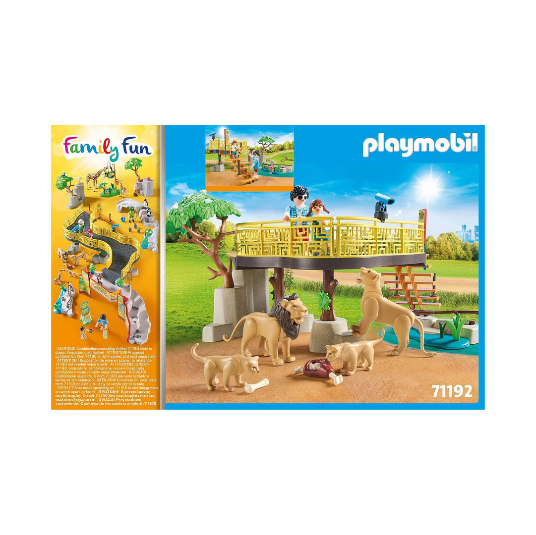 Playmobil 71192 Leones con recinto exterior ¡Family Fun! | clickclack.es