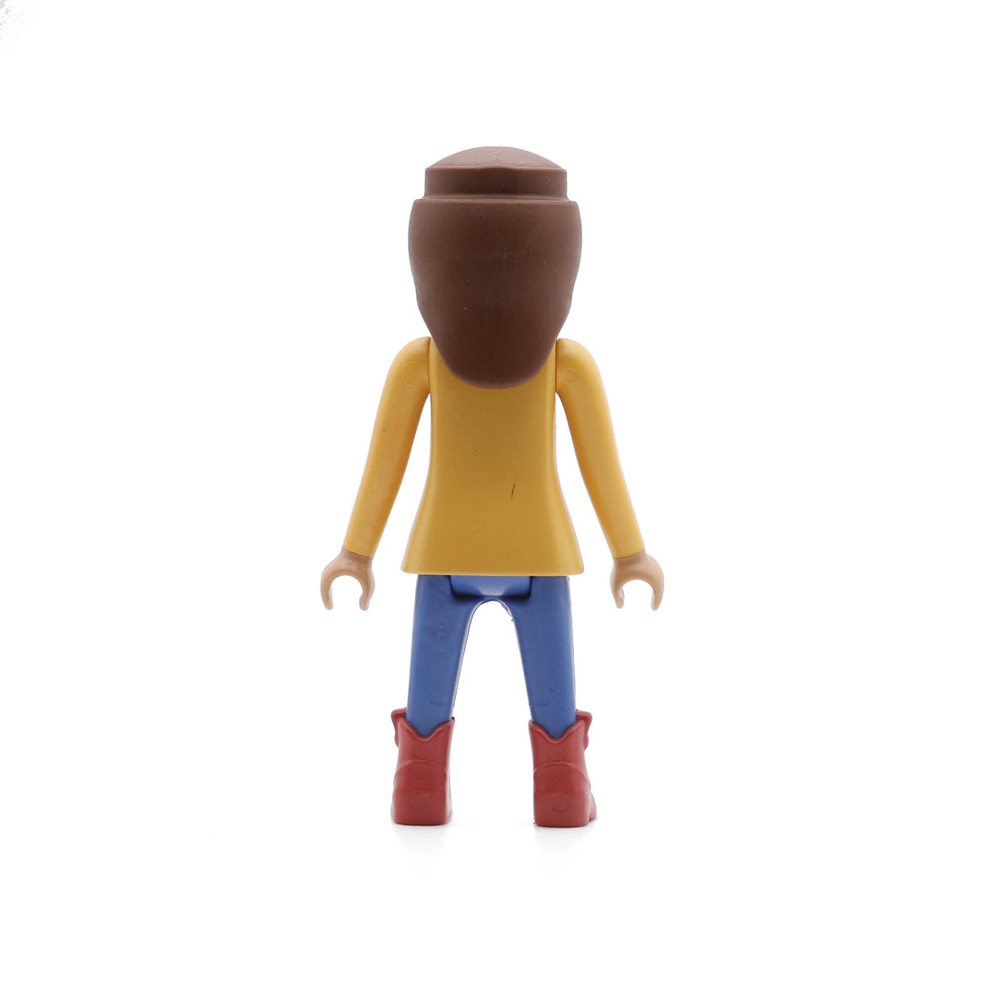 Playmobil Chica delgada de azul y amarillo ¡Mercadillo! | clickclack.es