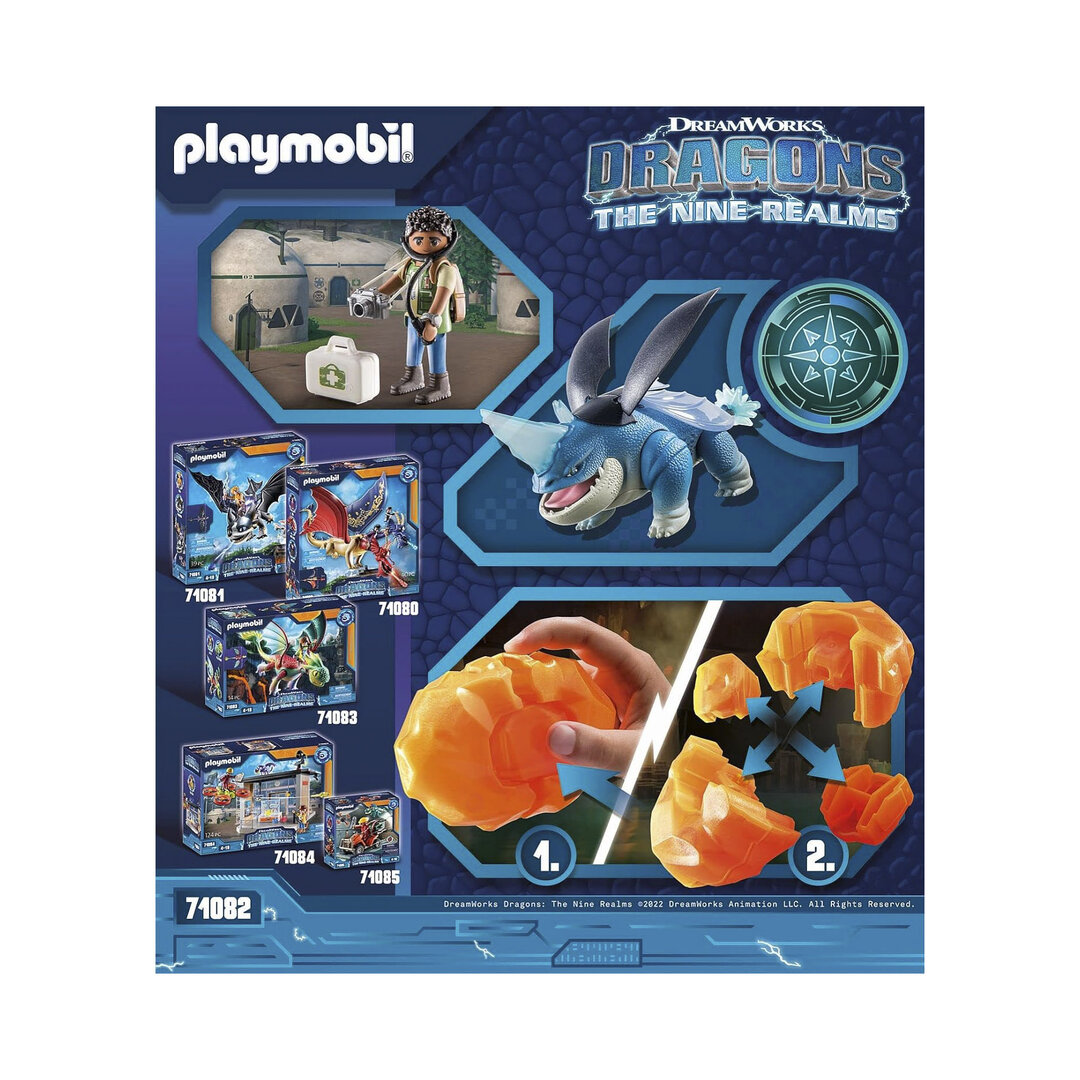 Playmobil 71082 The Nine Realms - Plowhorn & D'Angelo ¡Dragons! | clickclack.es
