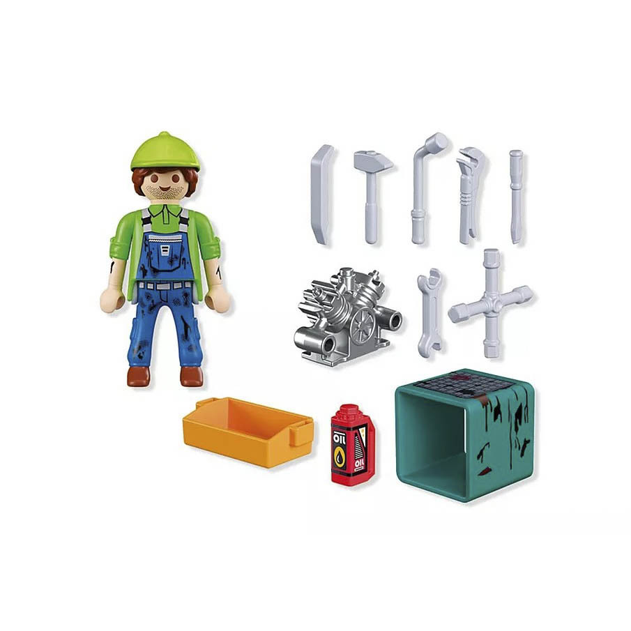 Playmobil 72031 Mecánico con motor ¡Special Plus! | clickclack.es
