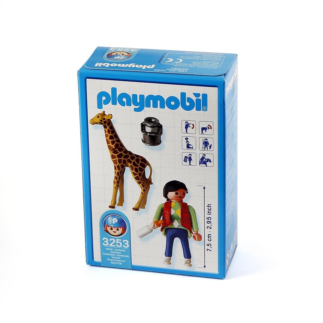 Playmobil 3253 Jirafa con cuidadora ¡Zoo! | clickclack.es
