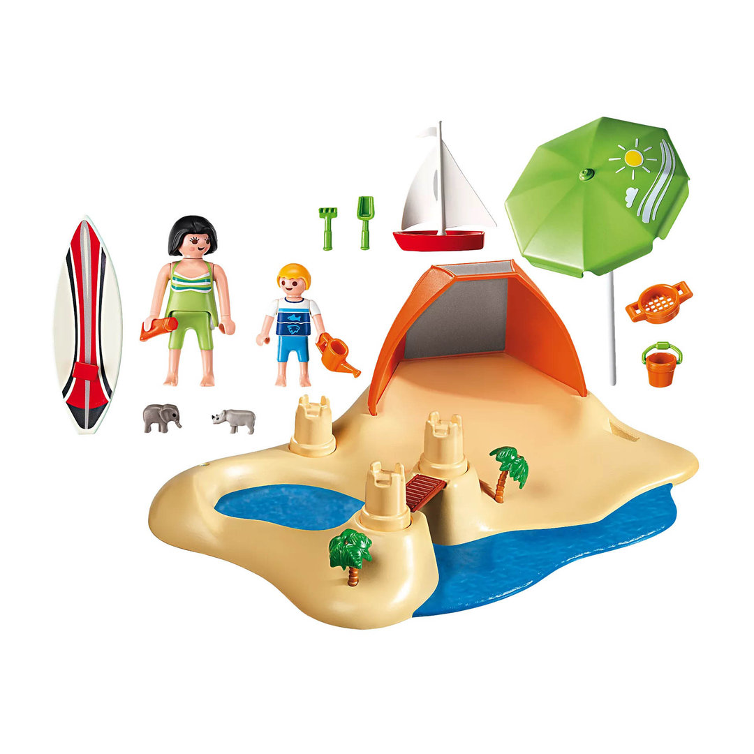Playmobil 4149 Compact set playa ¡Summer fun! | clickclack.es