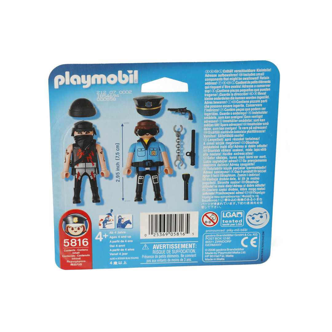 Playmobil 5816 Duopack Policia y Ladrón ¡Raro! | clickclack.es