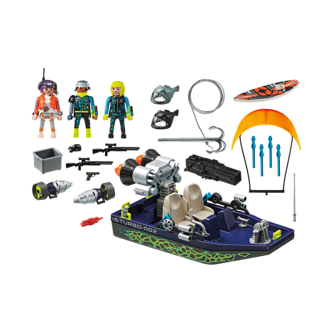 Playmobil 70006 Bote con harpón del equipo S.H.A.R.K. ¡Top Agents! | clickclack.es