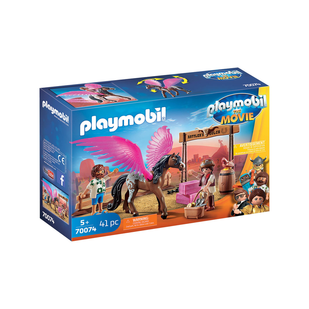 Playmobil 70074 Marla, Del y Caballo con Alas ¡THE MOVIE! | clickclack.es