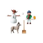 PLaymobil 70398 Muñeco de Nieve con Trasqui y Señor Zanahoria ¡Spirit! | clickclack.es