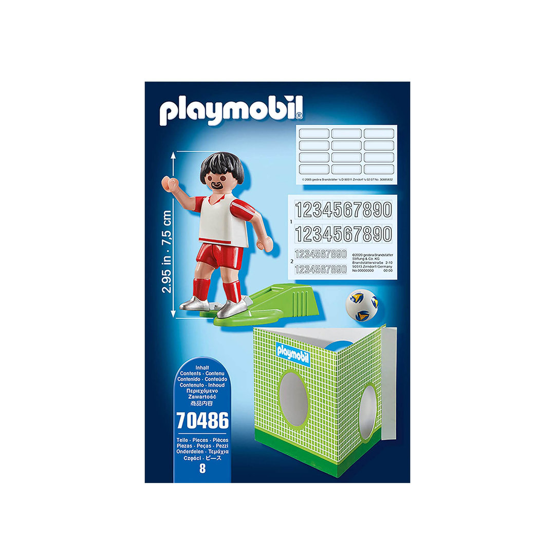Playmobil 70486 Futbolista Polonia ¡Sports! | clickclack.es