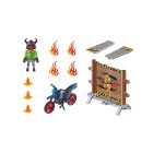 Playmobil 70553 Moto con muro de fuego ¡Descatalogado! | clickclack.es