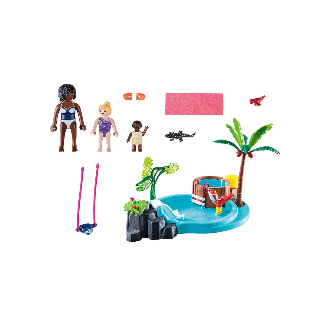 Playmobil 70611 Piscina infantil con baño de burbujas ¡Family Fun! | clickclack.es