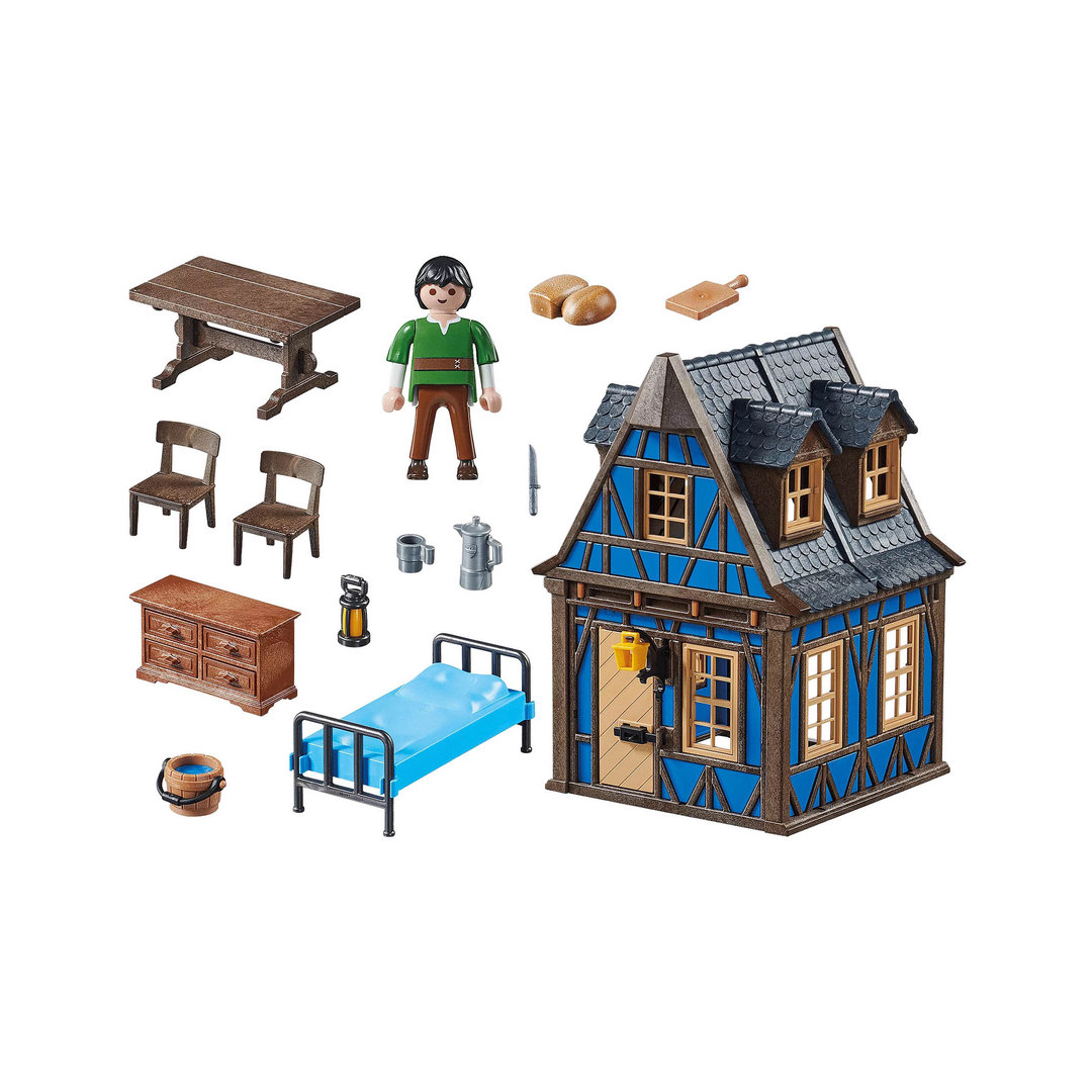 Playmobil 70958 Casa Medieval Azul ¡History! | clickclack.es