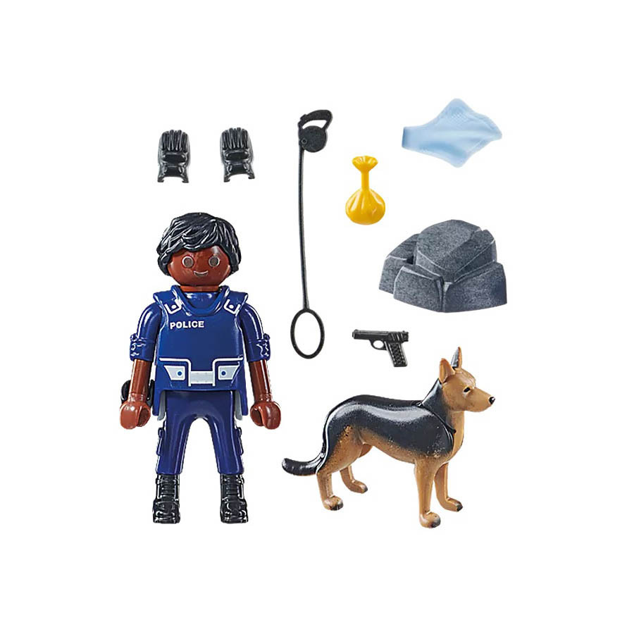 Playmobil 71162 Policía con perro ¡Special Plus! | clickclack.es