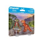 Playmobil 71206 Aventurero con T-Rex ¡Duo-pack! | clickclack.es