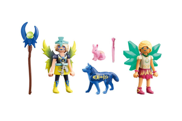 Playmobil 71236 Crystal y Moon Fairy con animales del alma ¡Ayuma! | clickclack.es