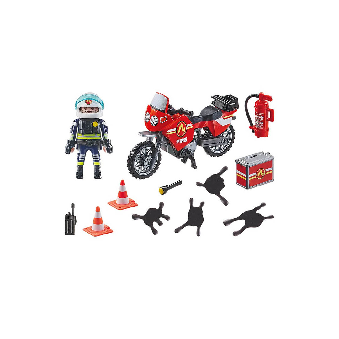 Playmobil 71466 Moto de bomberos ¡Action Heroes! | clickclack.es