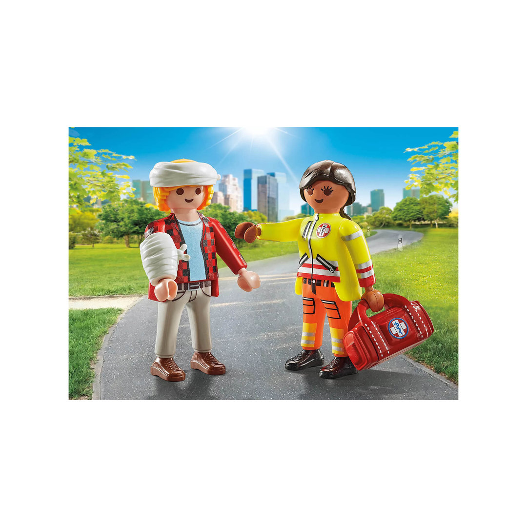 Playmobil 71506 Paramédico con paciente ¡City Action! | clickclack.es