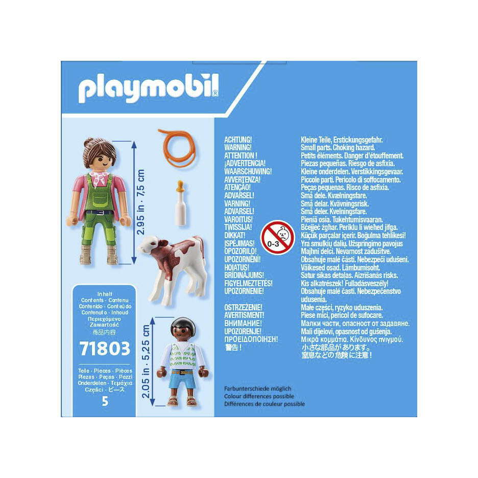 Playmobil 71803 Granjera con ternero ¡DuoPack! | clickclack.es