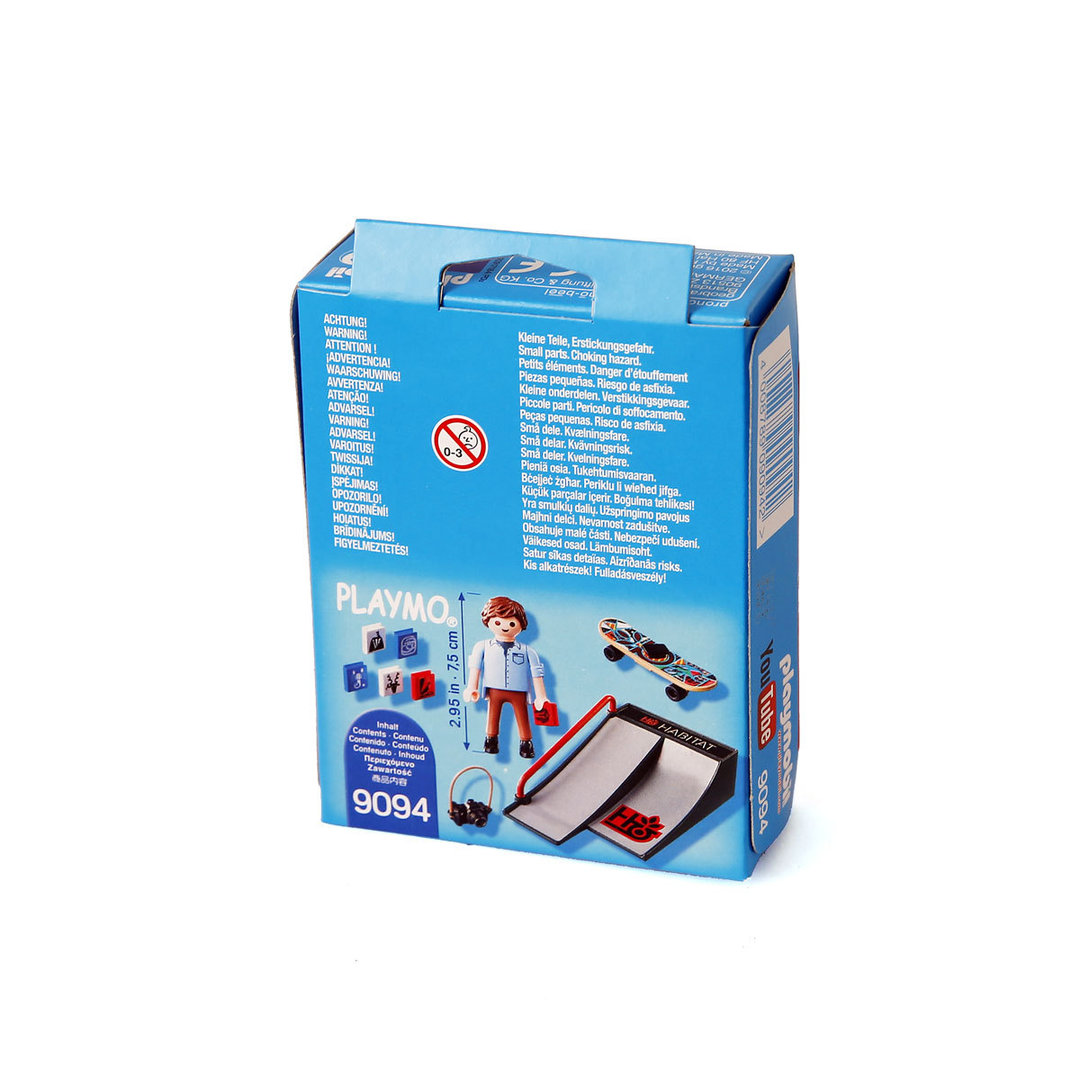 Playmobil 9094 Patinador con rampa ¡Descatalogado! | clickclack.es