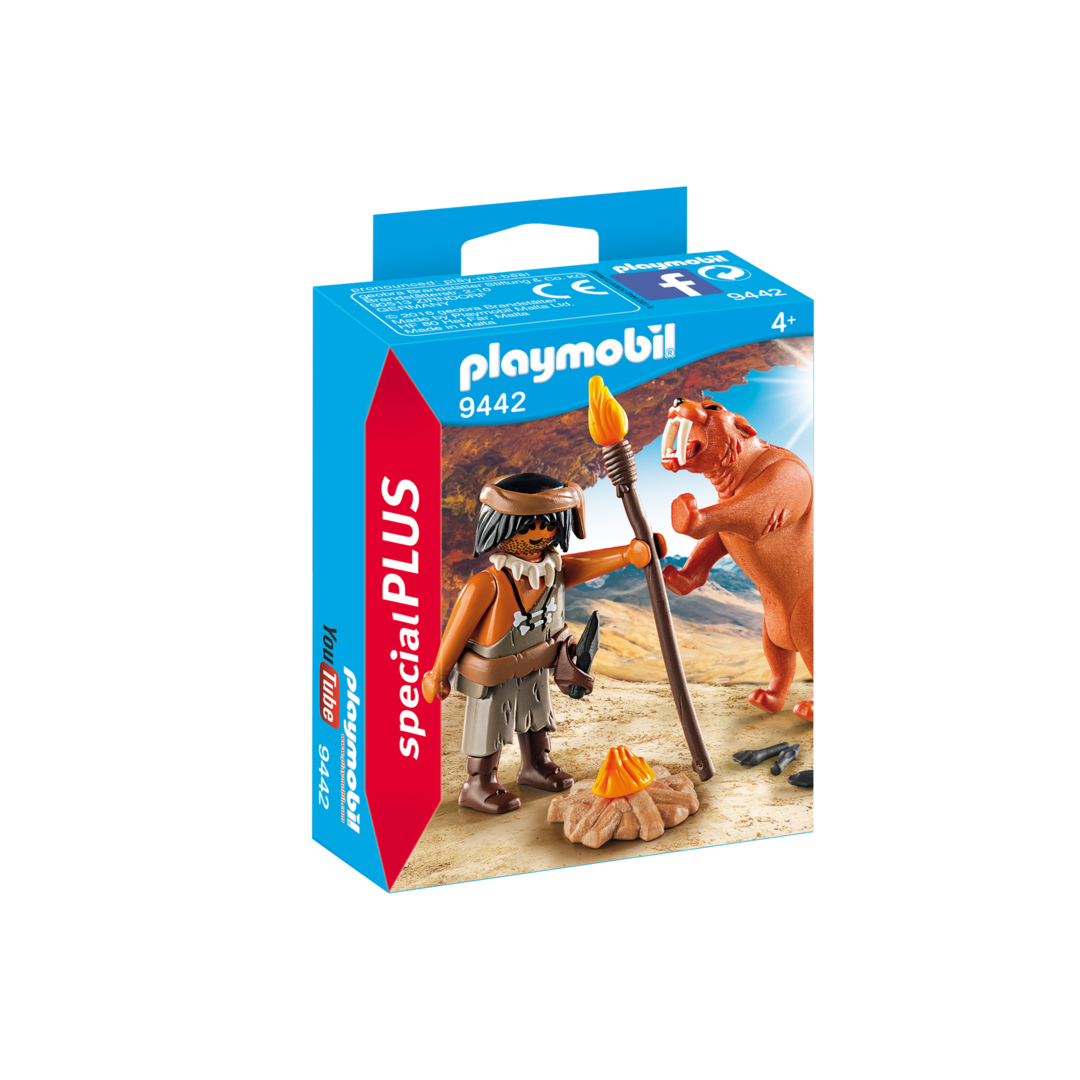 Playmobil 9442 Special Plus Neandertal con diente de sable ¡Descatalogado! | clickclack.es