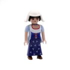 Playmobil Aldeana de azul y blanco con gorra ¡Mercadillo! | clickclack.es