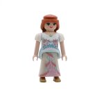 Playmobil Aldeana pelirroja de azul y blanco ¡Mercadillo! | clickclack.es