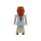 Playmobil Aldeana pelirroja de azul y blanco ¡Mercadillo! | clickclack.es