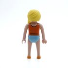 Playmobil Aldeana rubia de naranja y azul ¡Mercadillo! | clickclack.es