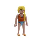 Playmobil Aldeana rubia de naranja y azul ¡Mercadillo! | clickclack.es