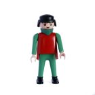 Playmobil Aldeano de verde rojo ¡Mercadillo! | clickclack.es