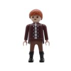 Playmobil Aldeano pelirrojo de marrón ¡Mercadillo! | clickclack.es