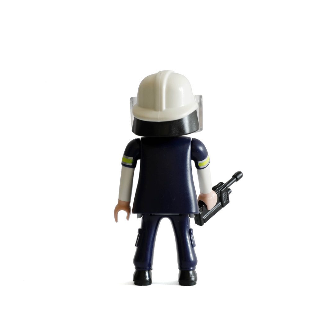 Playmobil Bombera azul con casco ¡Mercadillo! | clickclack.es