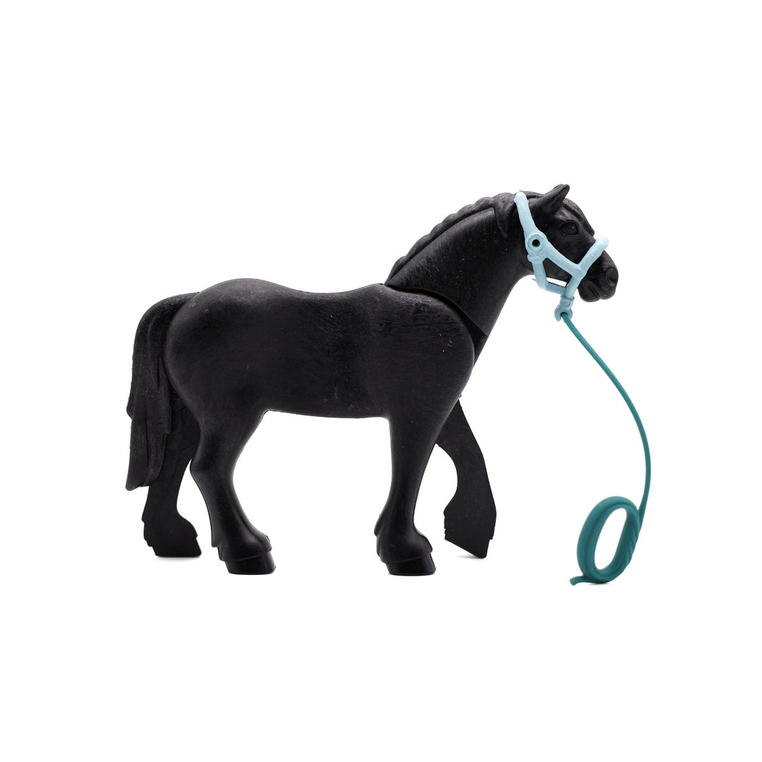 Playmobil Caballo negro de trabajo ¡Mercadillo! | clickclack.es