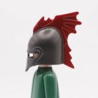Playmobil Casco medieval antracita rojo ¡Despiece! | clickclack.es